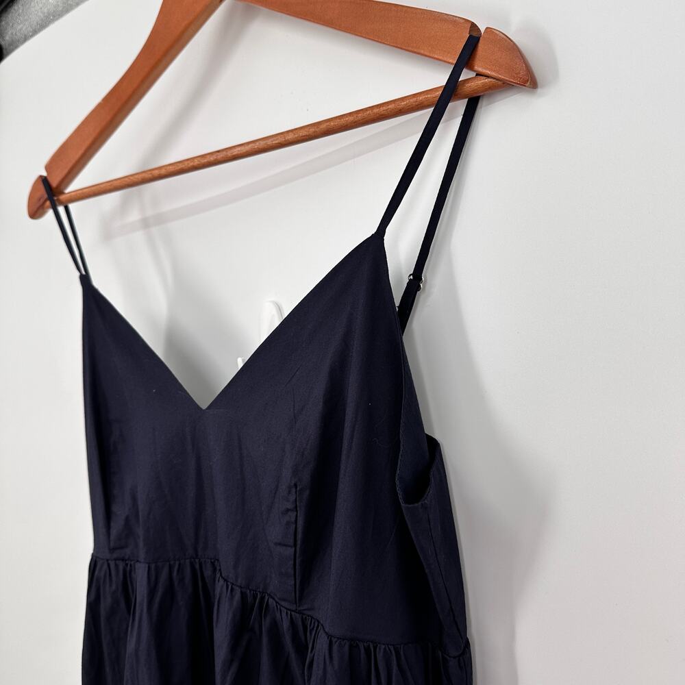 QUINCE NWT Organic Cotton Sleeveless Maxi Dress in Navy // S - Picture 6 of 12
